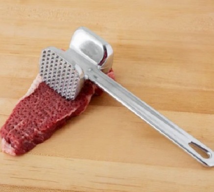 Home Zania Steel Meat Tenderizer Steak Mallet Hammer Kitchen Tool For Beef , Veal , Chicken