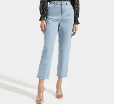 ForMe High Waist Cozy Jeans for Women Light Blue