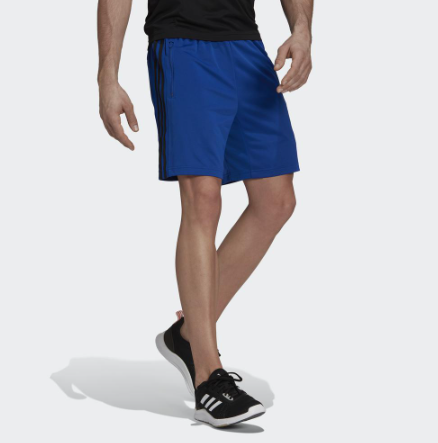 adidas TRAINING Primeblue Designed To Move Sport 3-Stripes Shorts Men blue