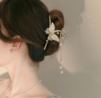 Fairy Butterfly Tassel Grip Hair Clip Hairpin for Women Girls HAIR Extension Clamp Hair Accessory