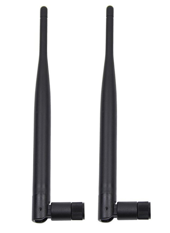 2 x 6dBi 2.4GHz 5GHz Dual Band WiFi RP-SMA Antenna + 2 x 35cm U.fl  IPEX Cable