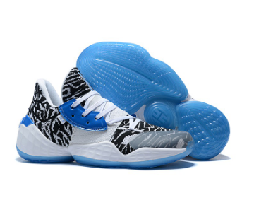 Harden Vol 4 Black White Blue Fashion Sports OEM Basketball Shoes For Men