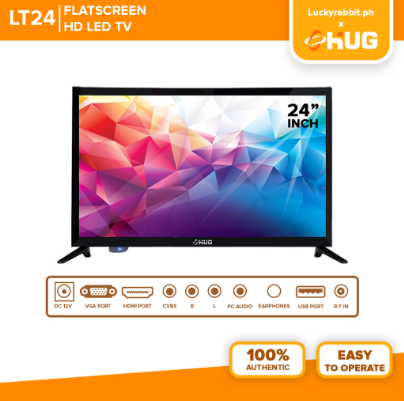 HUG 22" 24" 26" Brand New High Definition LED TV Wall Mountable Flat Screen TV Good for PC Monitor