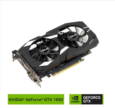 ASUS Dual NVIDIA GeForce GTX 1650 OC Edition 4GB GDDR5 Graphic Card