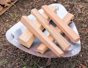 Camping Portable Burning Fire Rack Stainless Steel Bonfire Stove Detachable