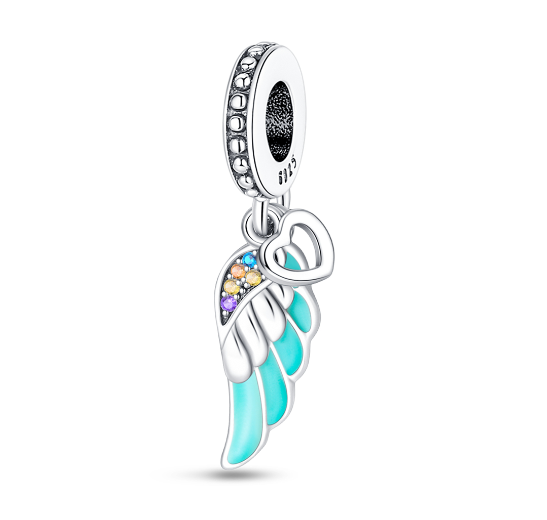 S925 Silver Pandora Same Design Glass Beads Sea Animal Butterfly Seahorse Sea Turtle Beads Suitable for Original Bracelets  019
