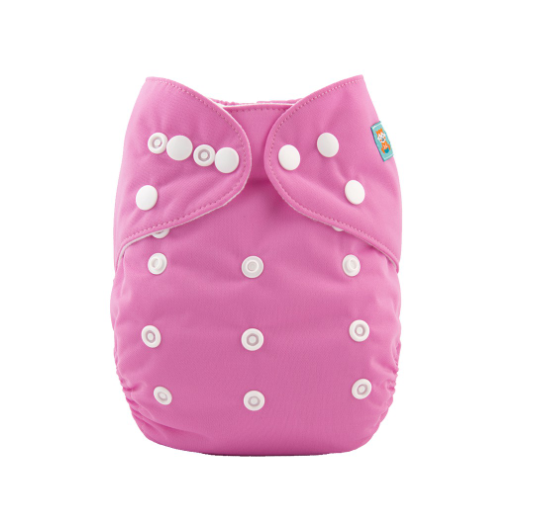 Alva Baby Cloth Diapers Solid Color One Size Adjustable Reusable Washable Pocket Cloth Diaper Cloth Diaper Only P14