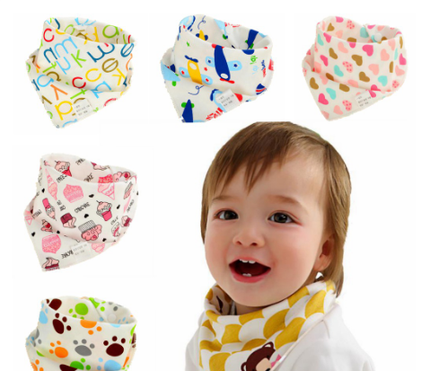 Cotton Newborn Baby Bibs Bandana Kids Saliva Towel