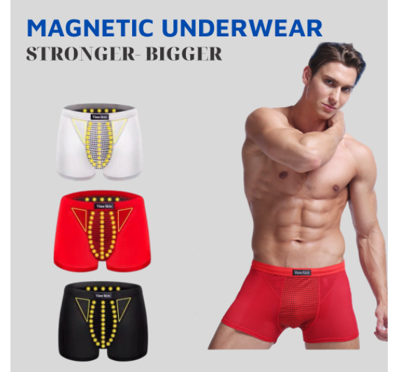 Magnetic Underwear Viane Klcin Boxer Underwear Freesize For Men Anti Bacteria 4 Way Stretch Cotton