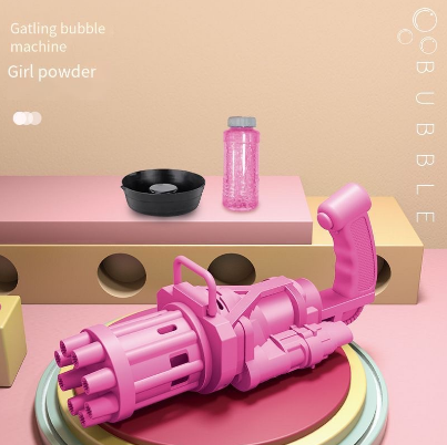 Bubble Machine Automatic Bubble Blower Bathtub Soap Maker Kids Outdoor Toy Gatling