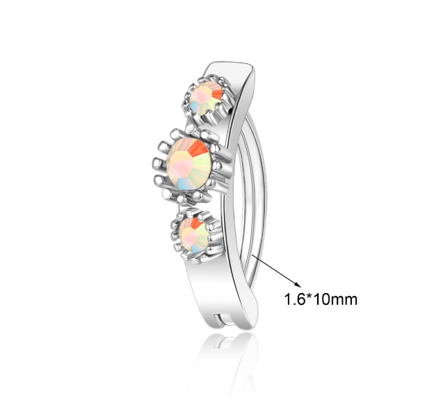 1 PC Butterfly Belly Navel Rings Crystal Belly Button Piercings Flower Snake Reverse Curved Navel Barbell Body Jewelry B9