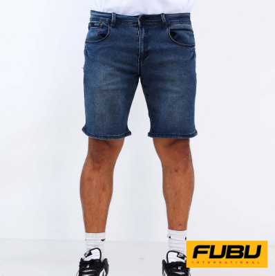 Fubu Denim Shorts Regular Tapered Stretch FSB30-0011