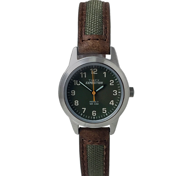 Timex Expedition Field Mini Brown Leather Analog Quartz Watch For Women TW4B12000 OUTDOOR