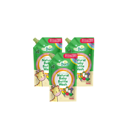 Tiny Buds Baby Bottle Wash Refill Set of 3