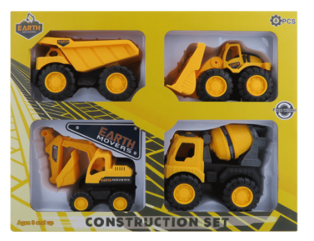 Earth Movers Construction Set Vehicle Playset