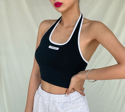 Women Sexy Slim Halter Backless Tank Top