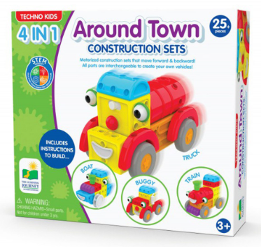 The Learning Journey Techno Kids Around Town 4-in-1 Construction Set