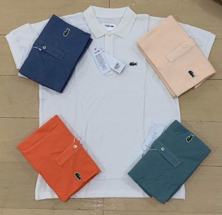 Lacoste Men's Polo Shirt Pastel Colors Premium Quality