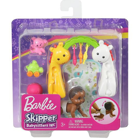 Barbie Skipper Babysitters Inc Doll & Accessories - Crawling and Playtime Playset