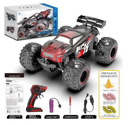 iBliver 1:18 Remote Control Monster Truck Buggy Car 2.4Ghz Drive Climbing RC Off Road Drift Vehicle Toy High Speed Cars 15km/h for Boys