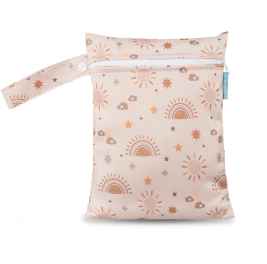 18x25cm Baby Diaper Bag Cartoon Print Wet Dry Bags Nappy Zipper Handbag Stroller Carry Pack Travel Outdoor Wet Diaper Storage Bags s14