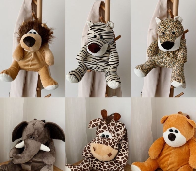 New Children's Recreational Animal Backpack Stuffed Animal Backpack