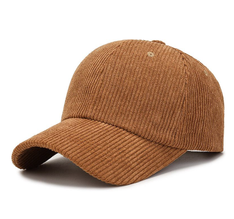 Caps New Curdoroy Plain Baseball Cap w/ Buckle Adjustable Unisex