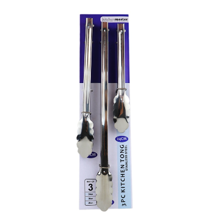 Kitchen Master Kitchen Tong Stainless Steel 3pcs