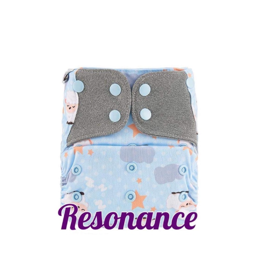 Booldeet Posh Cloth Diaper Newest Prints with 4-Layer Contoured Microfiber Insert S36