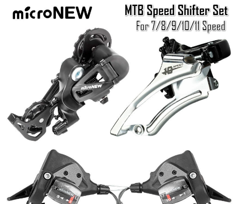 MTB Bike 8/9/10 Speed Trigger Speed Shifter Set Rear Derailleur Front Derailleur Bicycle Accessories