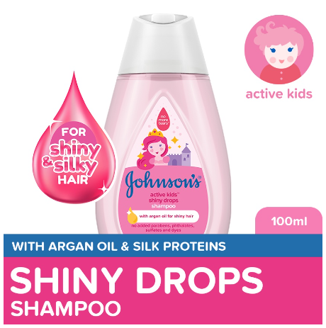 Johnson's Active Kids Shiny Drops Baby Shampoo 100ml - Shampoo for Kids, For Kids Bath