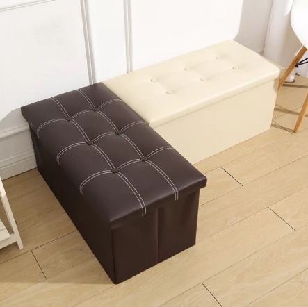 Rectangular Storage Stool Sit Adult Sofa Folding Storage Box