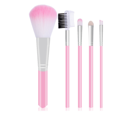 Lamuseland Makeup Brushes Beginners Blush Eyeshadow Repairing Brush Beauty Tool 5 Pcs Set