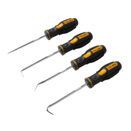 Tolsen 4pcs mini pick and hook set (Point, 90°, 45°, Straight) 20190