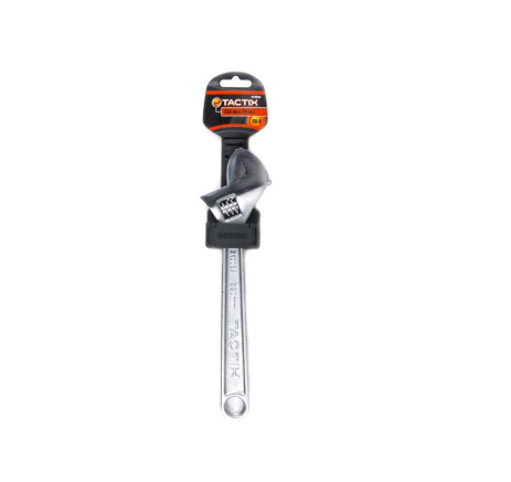 Tactix ME210025 Wrench Adjustable 250mm (Chrome)