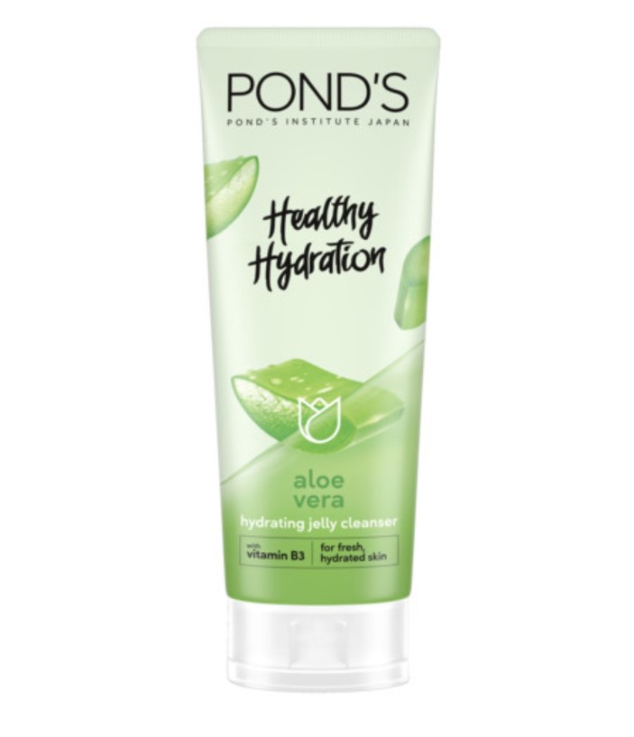 Ponds Aloe Vera Jelly Cleanser with Vitamin B3 for Hydrated Skin 100G