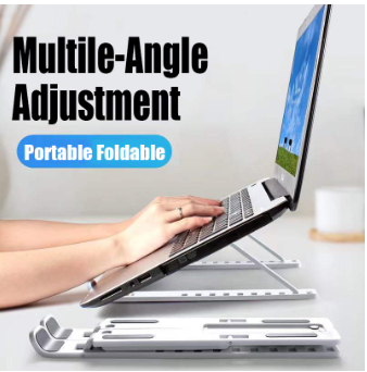 Universal Laptop Cooling Foldable Plastic Adjustable Stand Holder Bracket Lenovo Pro Air Computer PC