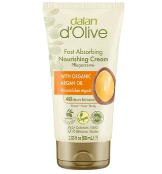 Dalan Fast Absorbing Nourishing Hand & Body Cream with Organic Argan Oil 60ml