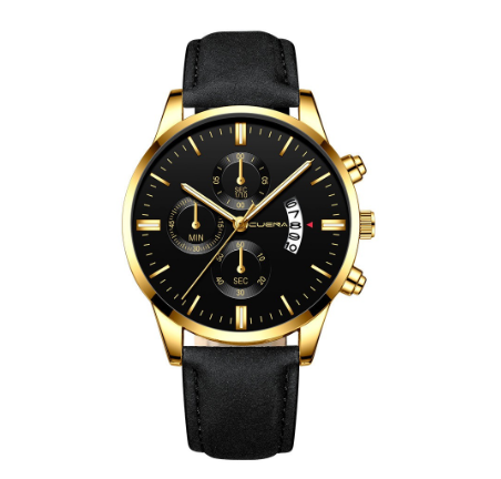 CUENA Original Brand Men's Watch Fashion Sports Analog Quartz Stainless Steel Waterproof 845 M8