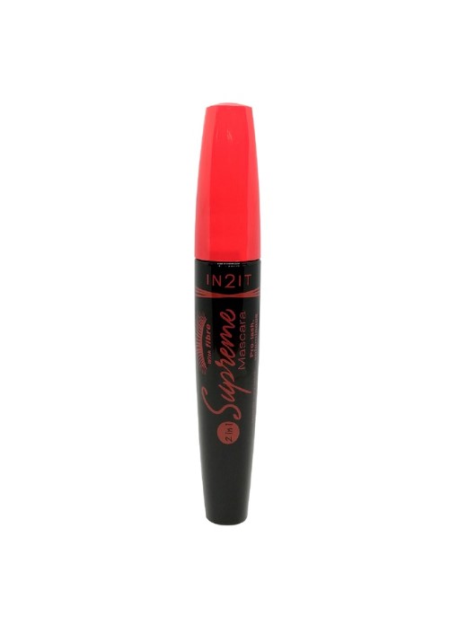 IN2IT 2 in 1 Supreme Mascara with Fibre MVB01 Very Black 6G