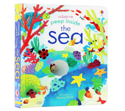 Usborne Peep Inside The Sea 3D Flap Educational English Picture Books Bedtime Reading Books for Baby