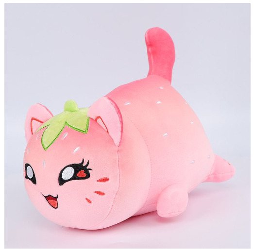Kawaii Aphmau Meows Cat Plush Toy Soft Meemeow Stuffed Donut Cat Plushes French Fry Cheeseburger Food Plush Doll CAT6