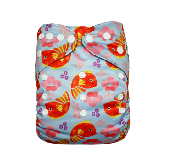 Cathy Baby Charcoal Inner Cloth Diaper Printed One Size Reusable Washable Pocket Bamboo Charcoal Cloth Nappy N1