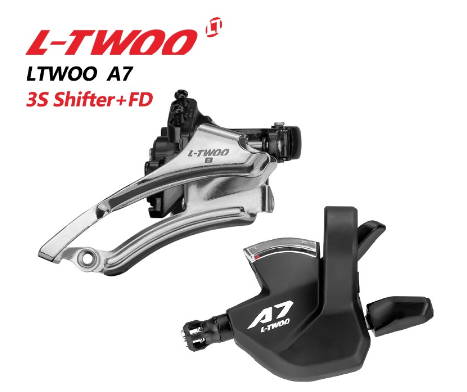 LTWOO A7 3 Speed Left Shifter Trigger Lever Front Derailleur FD With Optical Gear Display For Mtb Mountain Bike Parts
