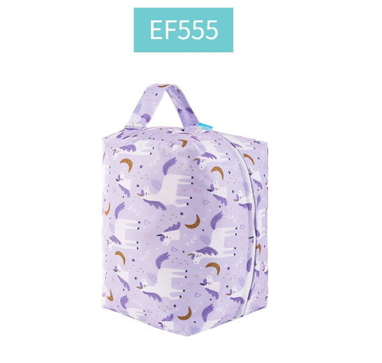 Happyflute Baby Diaper Pods Reusable Waterproof Fashion Prints Wet Dry Cloth Wet Bag Mums Storage Travel Nappy Bag C17