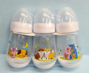 Precious Baby 5oz. Regular Shaped Bottle Pack by 3's  White