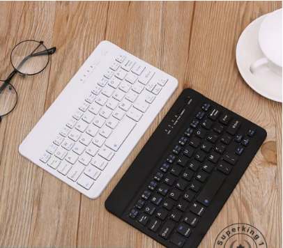 Rechargeable Slim portable mini wireless Bluetooth keyboard for Tablet laptop smartphone 7 inches