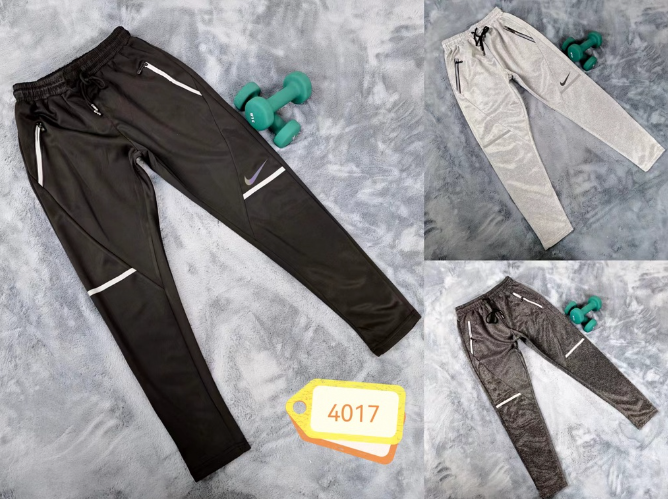 RUITO 4017 Unisex Fashion Jogger Pants taslan Makapal With Zipper Sa Pocket Breathable Sweat Pants