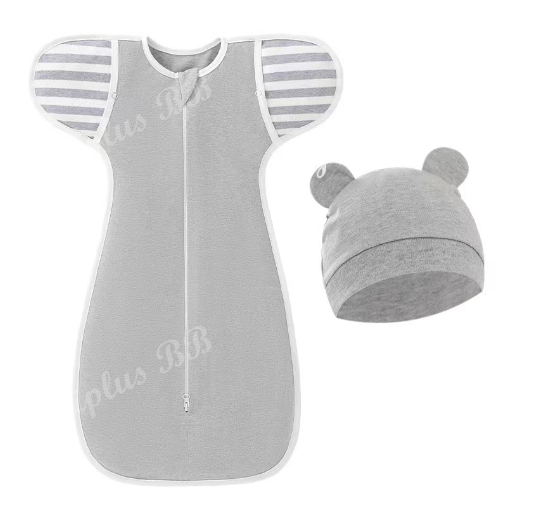 Muslim Swaddle Blanket Hat Set Swaddle Bedding Wrap Blanket Baby Swaddling Newborn Baby Swaddle D19
