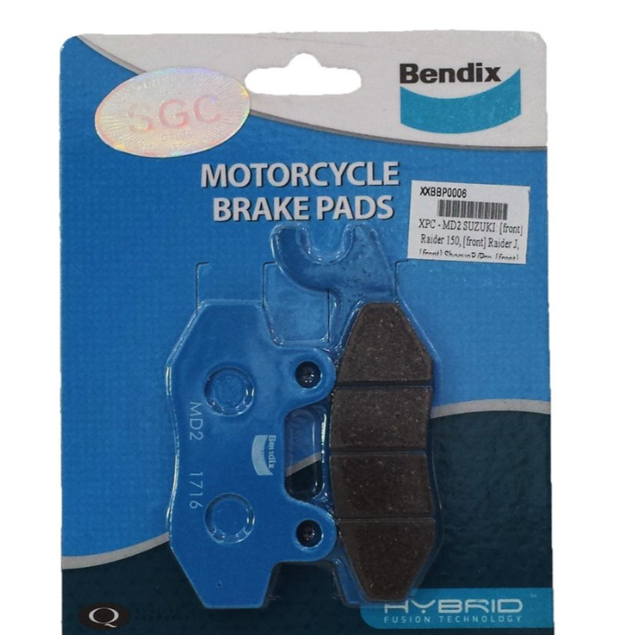 Bendix Brake Pads MD2 for Raider150/J, Shogun R/Pro